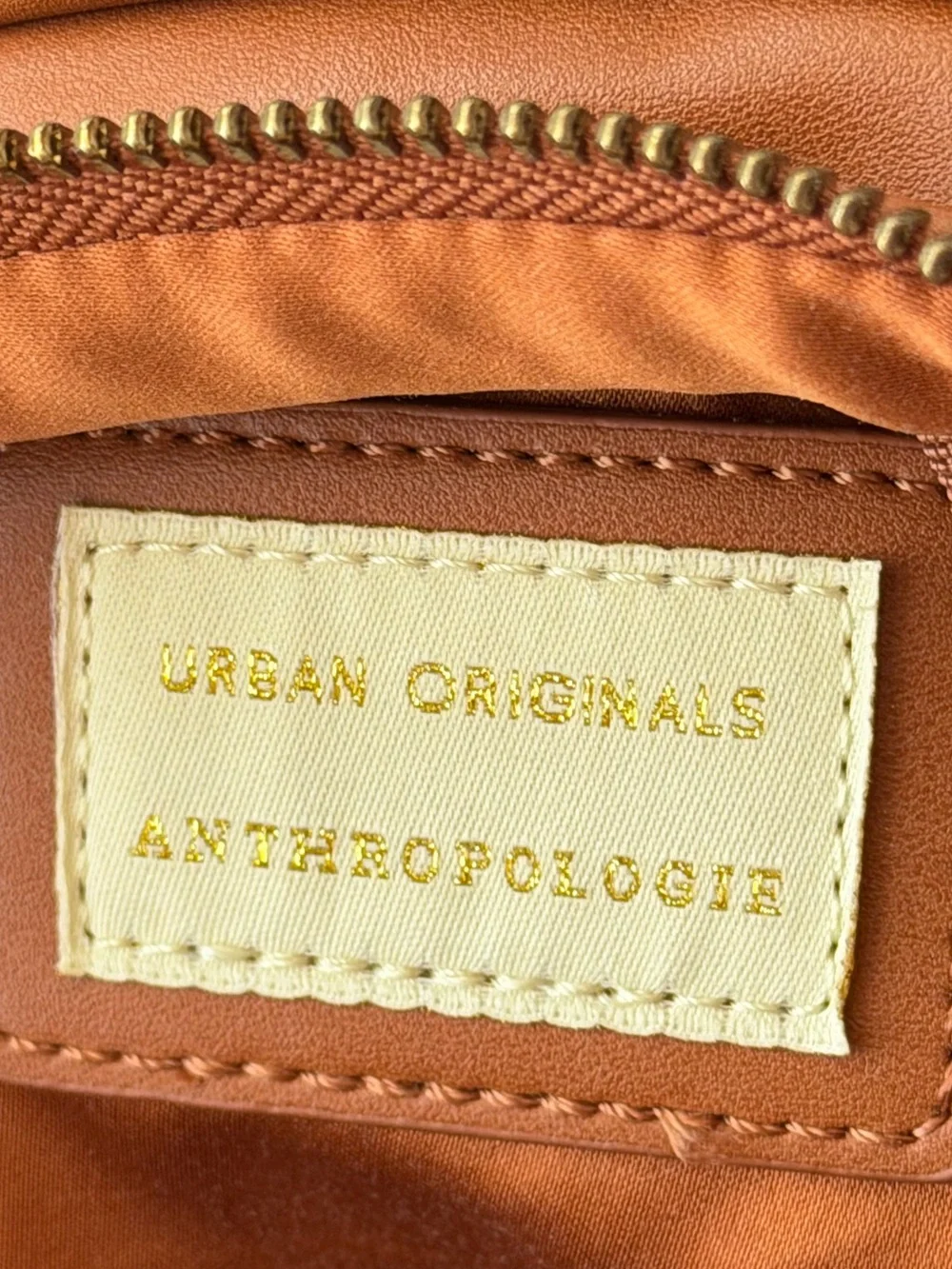Anthropologie Woven Leather Crossbody Purse Satchel in Brown